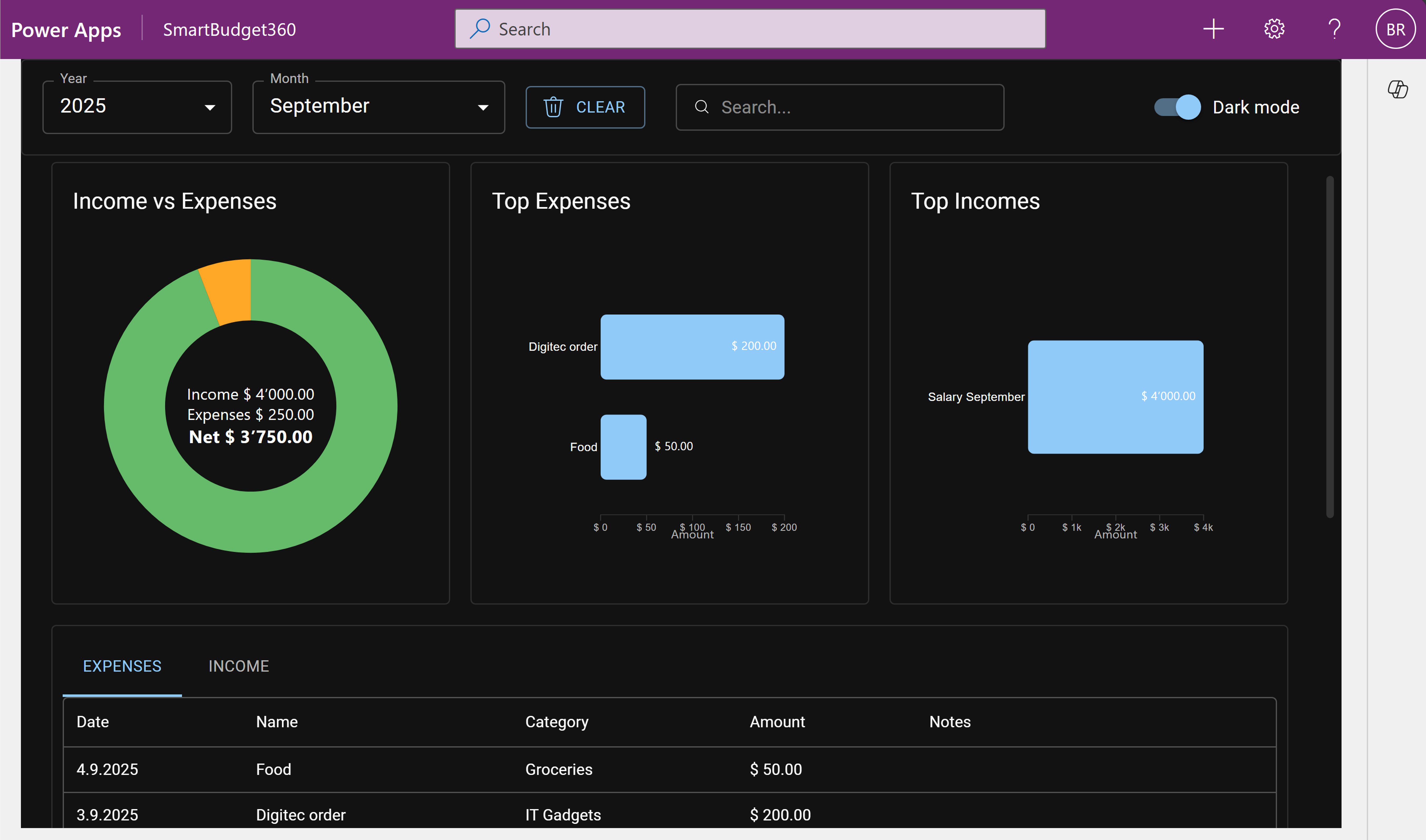 Final version with dark mode and UI improvements